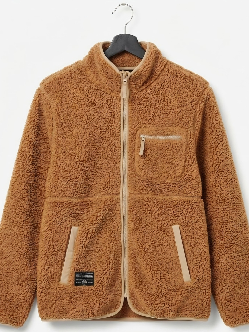 Reebok Women's Sherpa Zip Jacket in Caramel Brown